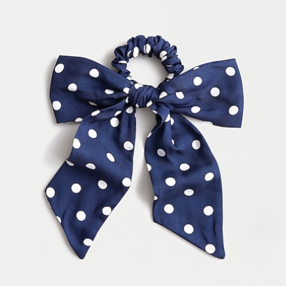 J.Crew Polka Dot Hair Bow NWT